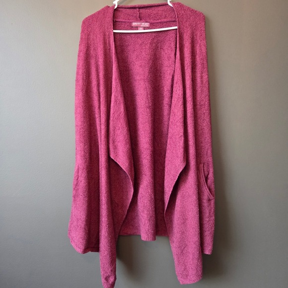 Barefoot Dreams Sweaters - Barefoot Dreams CozyChic Lite Cardigan Duster Burgundy Size S/M Cozy Fall Winter